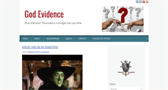 Desktop Screenshot of godevidence.com